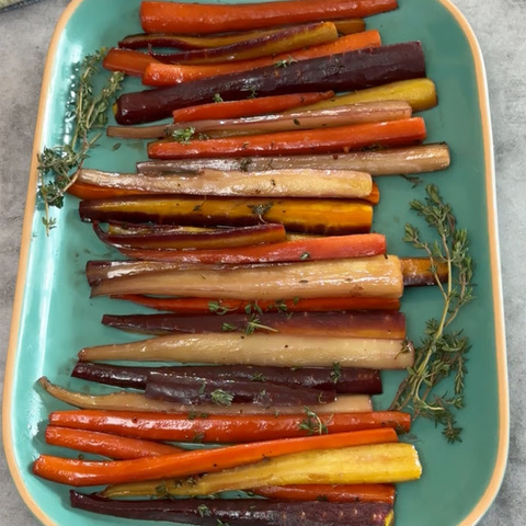 Roasted Rainbow Carrots Recipe