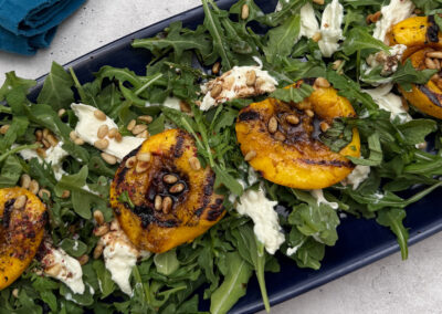 Grilled Peach & Burrata Salad