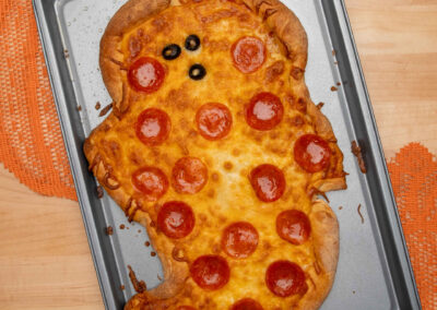 Ghost Shaped Pizza