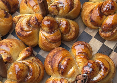 Pumpkin Shaped Cinnamon Rolls