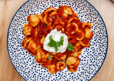 Orecchiette and Arrabbiata Pasta