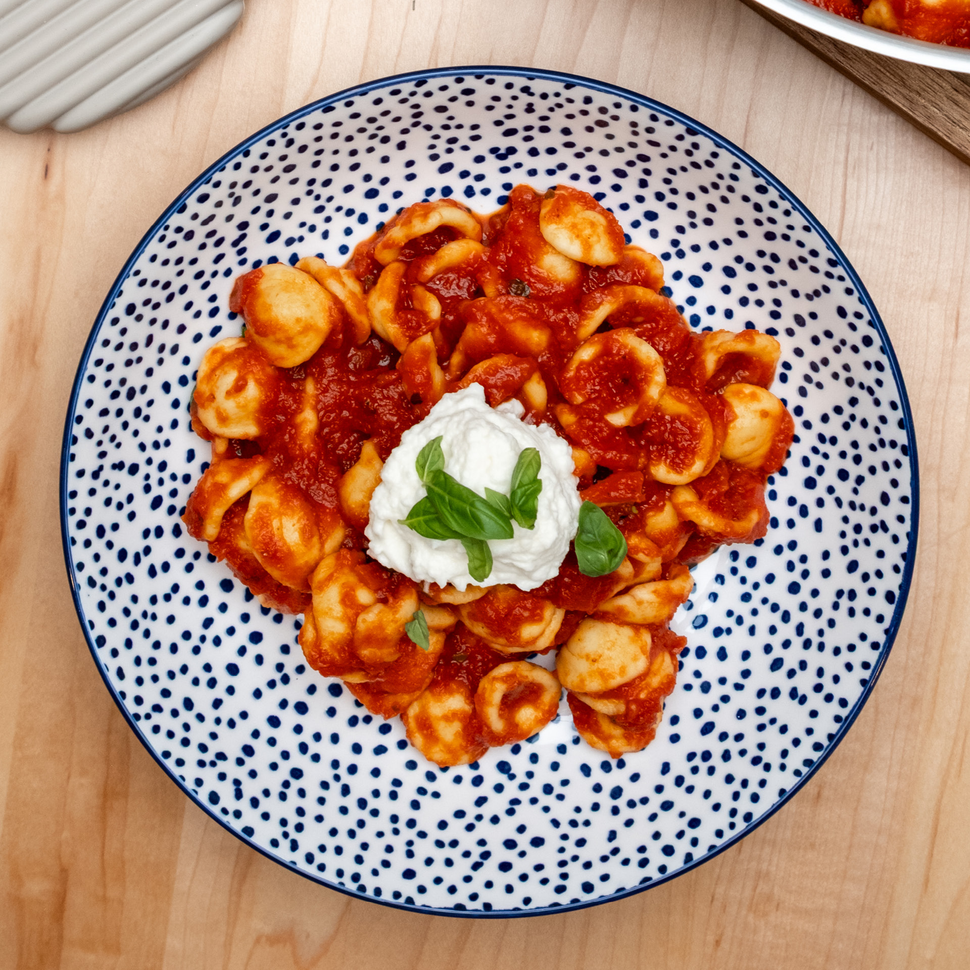 Orecchiette and Arrabbiata Pasta